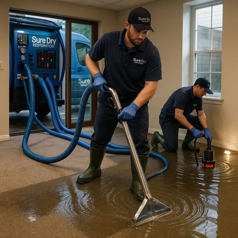 Water Extraction and Removal process in Foster Brook, PA